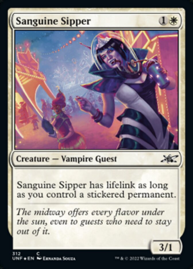 Sanguine Sipper (Galaxy Foil) [Unfinity] | Dragon's Lair Comics and Fantasy Houston TX