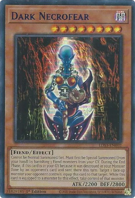 Dark Necrofear (Blue) [LDS3-EN002] Ultra Rare | Dragon's Lair Comics and Fantasy Houston TX