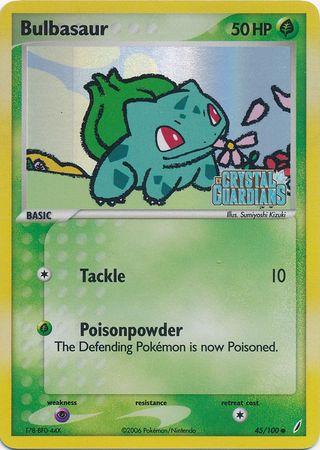 Bulbasaur (45/100) (Stamped) [EX: Crystal Guardians] | Dragon's Lair Comics and Fantasy Houston TX