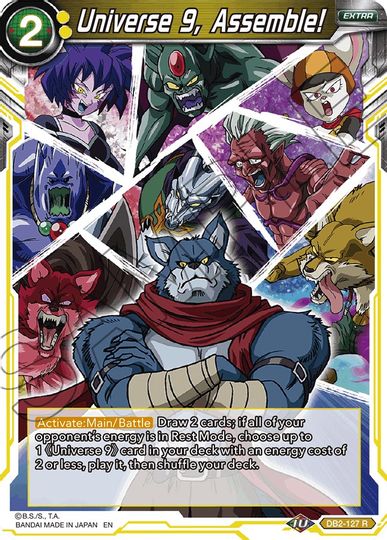 Universe 9, Assemble! (Reprint) (DB2-127) [Battle Evolution Booster] | Dragon's Lair Comics and Fantasy Houston TX