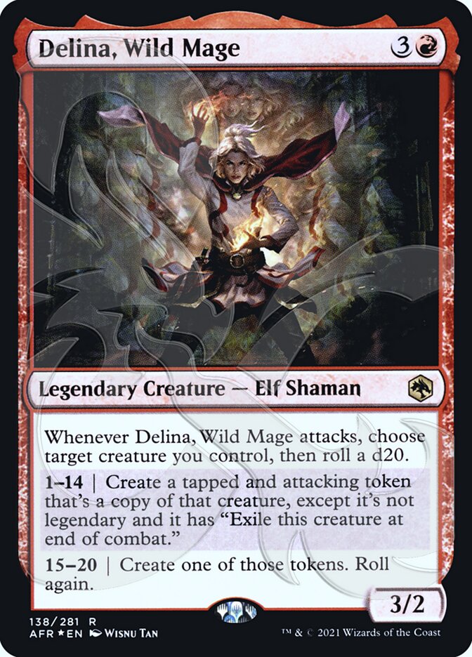 Delina, Wild Mage (Ampersand Promo) [Dungeons & Dragons: Adventures in the Forgotten Realms Promos] | Dragon's Lair Comics and Fantasy Houston TX