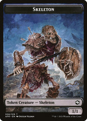 Illusion // Skeleton Double-Sided Token [Dungeons & Dragons: Adventures in the Forgotten Realms Commander Tokens] | Dragon's Lair Comics and Fantasy Houston TX