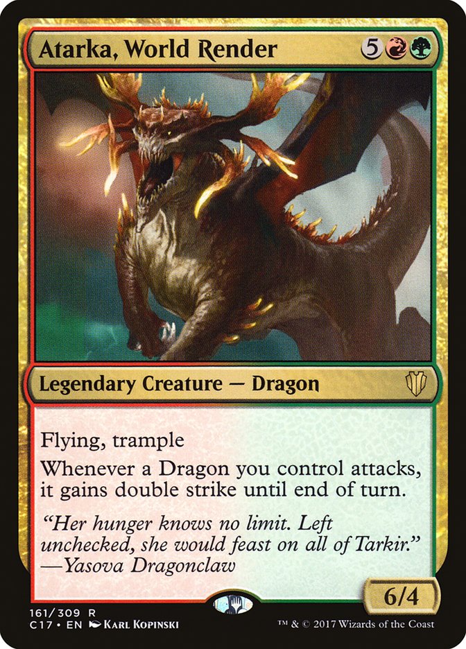 Atarka, World Render [Commander 2017] | Dragon's Lair Comics and Fantasy Houston TX