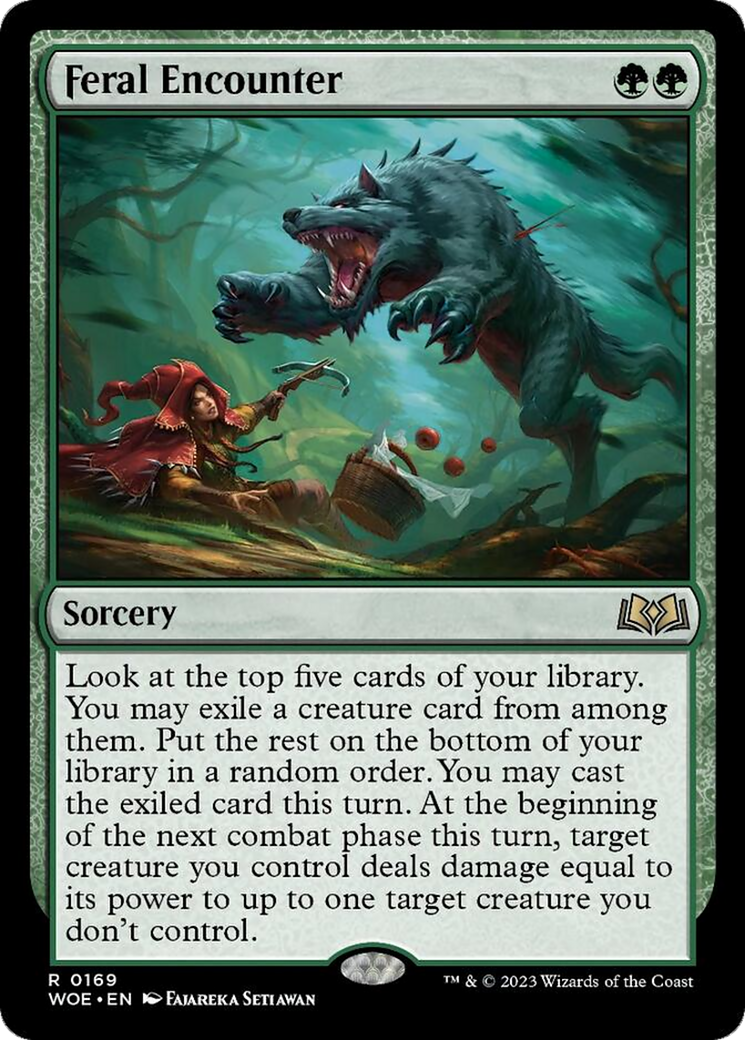 Feral Encounter [Wilds of Eldraine] | Dragon's Lair Comics and Fantasy Houston TX