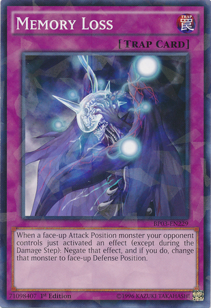 Memory Loss [BP03-EN229] Shatterfoil Rare | Dragon's Lair Comics and Fantasy Houston TX