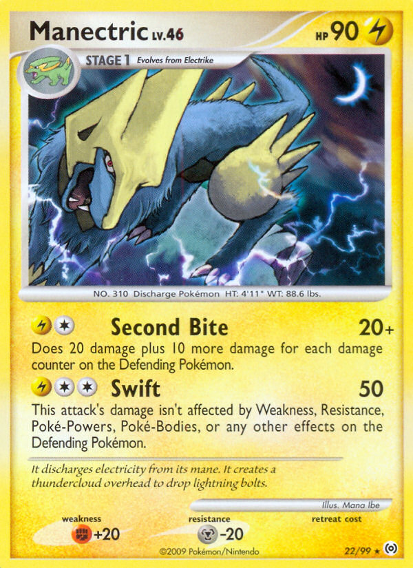 Manectric (22/99) [Platinum: Arceus] | Dragon's Lair Comics and Fantasy Houston TX