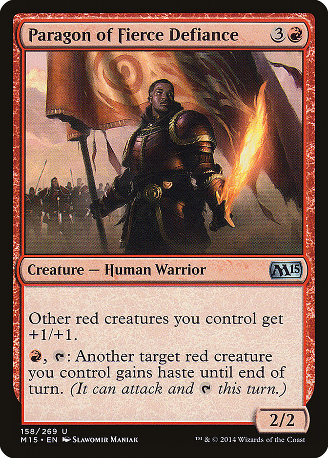 Paragon of Fierce Defiance [Magic 2015] | Dragon's Lair Comics and Fantasy Houston TX