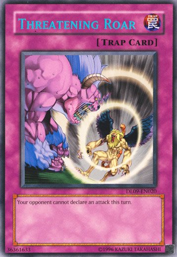 Threatening Roar (Blue) [DL09-EN020] Rare | Dragon's Lair Comics and Fantasy Houston TX