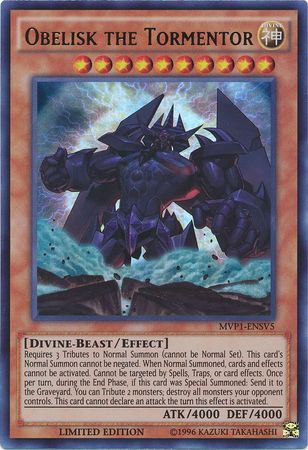 Obelisk the Tormentor [MVP1-ENSV5] Ultra Rare | Dragon's Lair Comics and Fantasy Houston TX