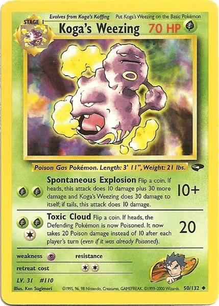 Koga's Weezing (50/132) [Gym Challenge Unlimited] | Dragon's Lair Comics and Fantasy Houston TX
