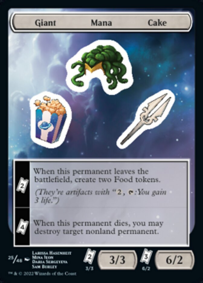 Giant Mana Cake [Unfinity Stickers] | Dragon's Lair Comics and Fantasy Houston TX