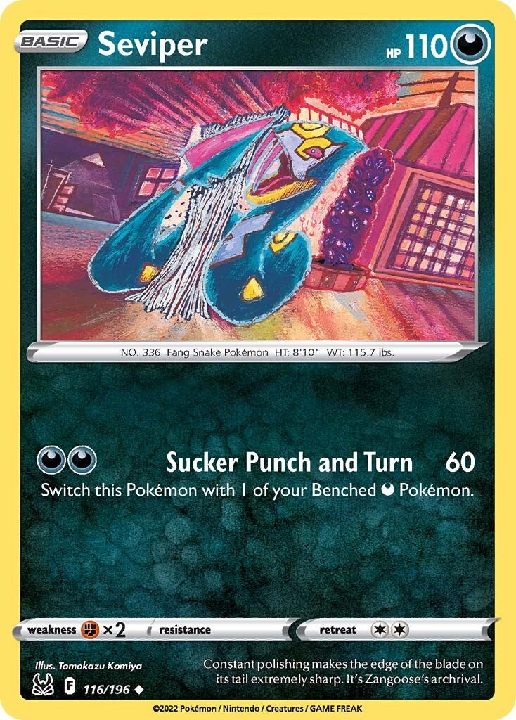 Seviper (116/196) [Sword & Shield: Lost Origin] | Dragon's Lair Comics and Fantasy Houston TX