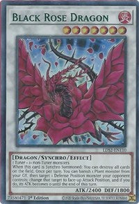 Black Rose Dragon (Green) [LDS2-EN110] Ultra Rare | Dragon's Lair Comics and Fantasy Houston TX