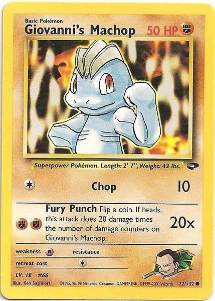 Giovanni's Machop (72/132) [Gym Challenge Unlimited] | Dragon's Lair Comics and Fantasy Houston TX