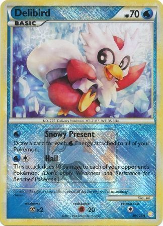 Delibird (39/123) (League Promo) [HeartGold & SoulSilver: Base Set] | Dragon's Lair Comics and Fantasy Houston TX