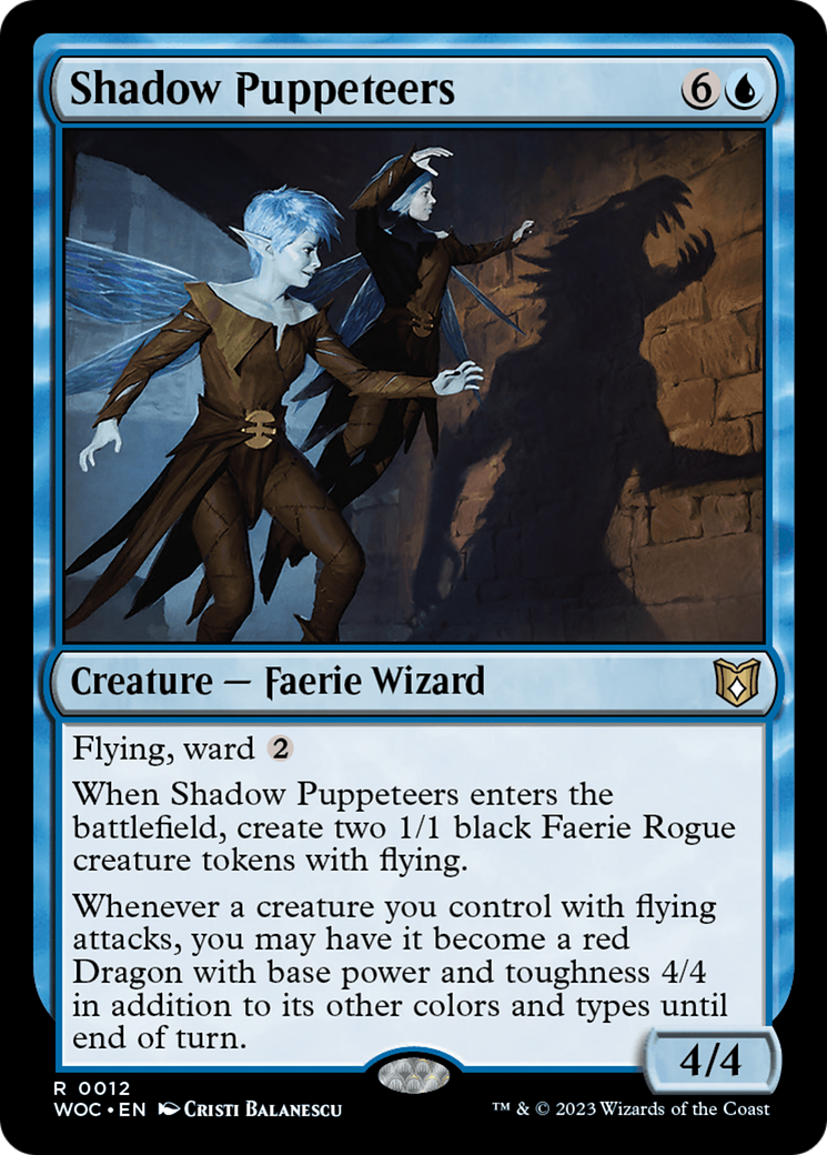 Shadow Puppeteers [Wilds of Eldraine Commander] | Dragon's Lair Comics and Fantasy Houston TX