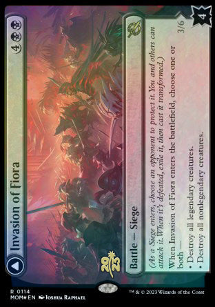 Invasion of Fiora // Marchesa, Resolute Monarch [March of the Machine Prerelease Promos] | Dragon's Lair Comics and Fantasy Houston TX