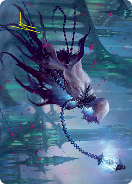 Wanderlight Spirit Art Card (Gold-Stamped Signature) [Innistrad: Crimson Vow Art Series] | Dragon's Lair Comics and Fantasy Houston TX
