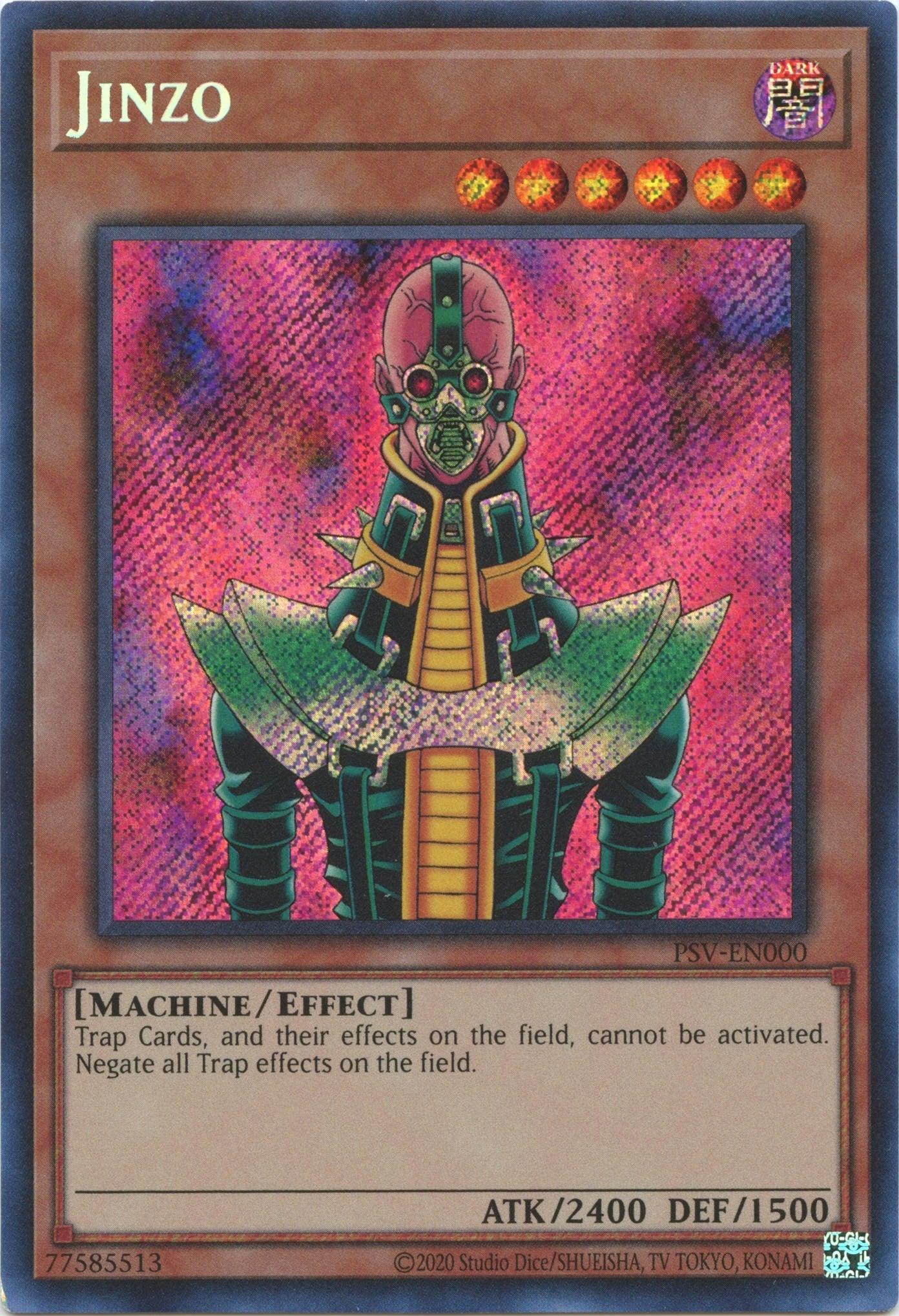 Jinzo (25th Anniversary) [PSV-EN000] Secret Rare | Dragon's Lair Comics and Fantasy Houston TX