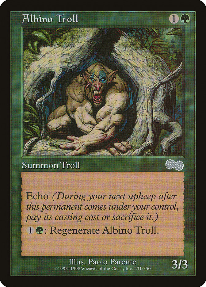 Albino Troll [Urza's Saga] | Dragon's Lair Comics and Fantasy Houston TX