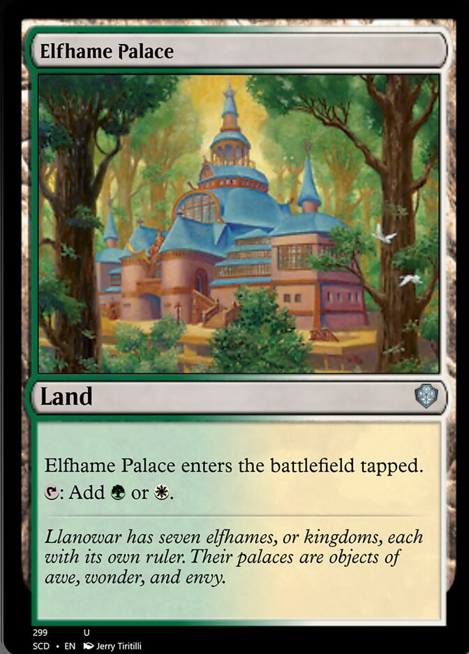 Elfhame Palace [Starter Commander Decks] | Dragon's Lair Comics and Fantasy Houston TX