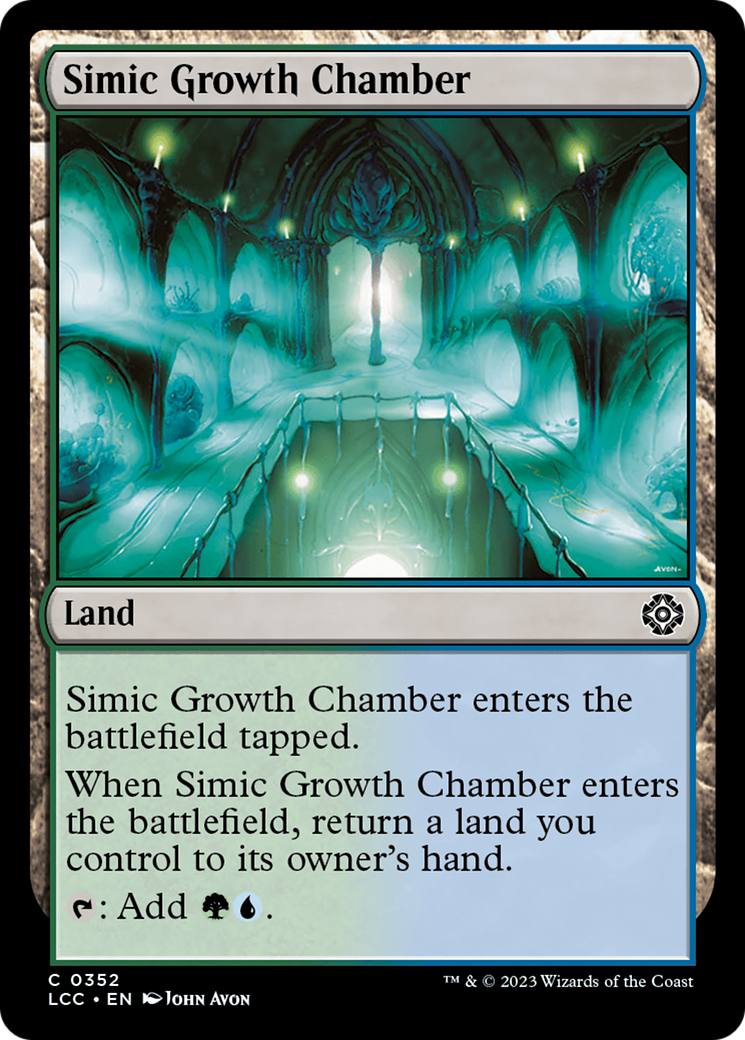 Simic Growth Chamber [The Lost Caverns of Ixalan Commander] | Dragon's Lair Comics and Fantasy Houston TX