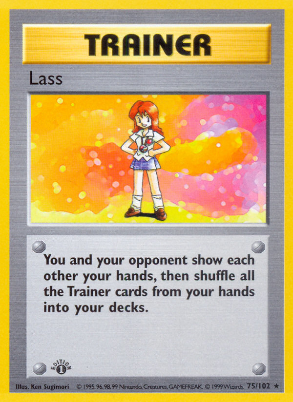 Lass (75/102) (Shadowless) [Base Set 1st Edition] | Dragon's Lair Comics and Fantasy Houston TX