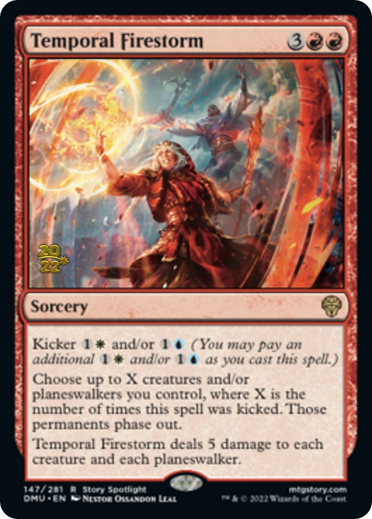 Temporal Firestorm [Dominaria United Prerelease Promos] | Dragon's Lair Comics and Fantasy Houston TX