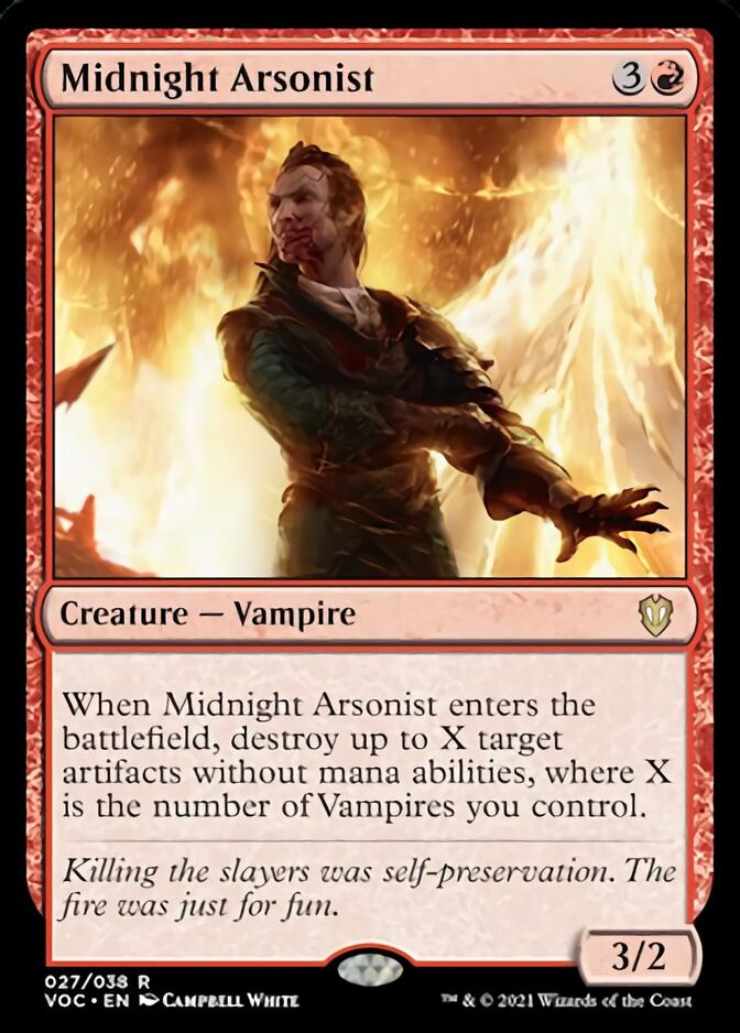 Midnight Arsonist [Innistrad: Crimson Vow Commander] | Dragon's Lair Comics and Fantasy Houston TX