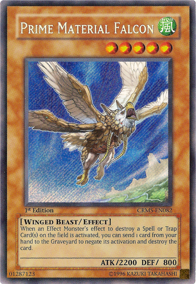 Prime Material Falcon [CRMS-EN082] Secret Rare | Dragon's Lair Comics and Fantasy Houston TX
