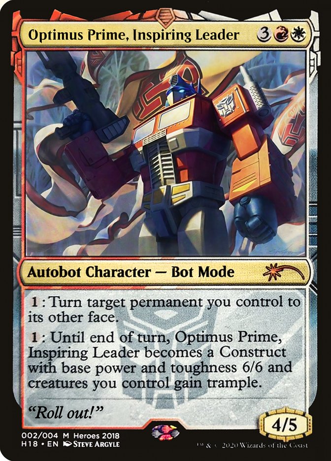 Optimus Prime, Inspiring Leader [Heroes of the Realm 2018] | Dragon's Lair Comics and Fantasy Houston TX