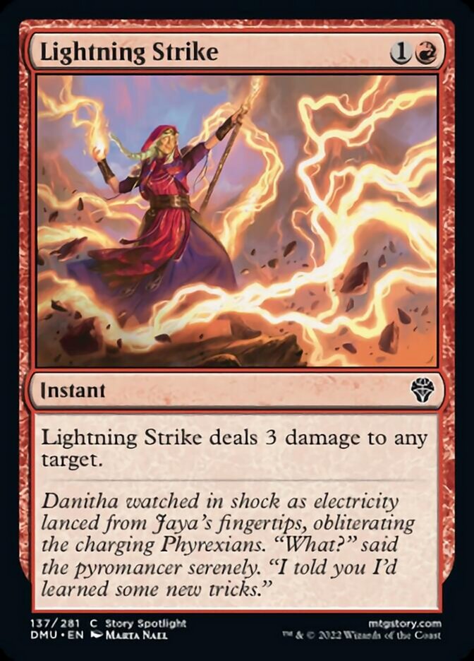 Lightning Strike [Dominaria United] | Dragon's Lair Comics and Fantasy Houston TX