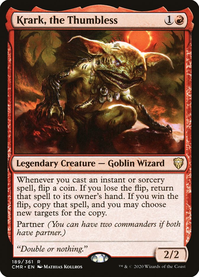 Krark, the Thumbless [Commander Legends] | Dragon's Lair Comics and Fantasy Houston TX