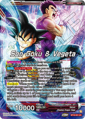 Son Goku & Vegeta // SS4 Son Goku & SS4 Vegeta, In It Together (BT18-001) [Dawn of the Z-Legends Prerelease Promos] | Dragon's Lair Comics and Fantasy Houston TX