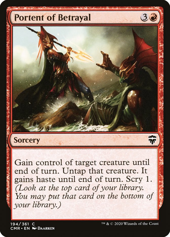 Portent of Betrayal [Commander Legends] | Dragon's Lair Comics and Fantasy Houston TX