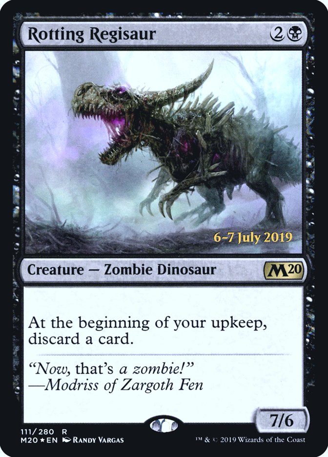 Rotting Regisaur [Core Set 2020 Prerelease Promos] | Dragon's Lair Comics and Fantasy Houston TX