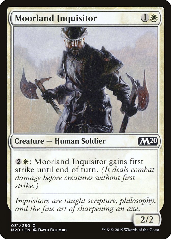 Moorland Inquisitor [Core Set 2020] | Dragon's Lair Comics and Fantasy Houston TX