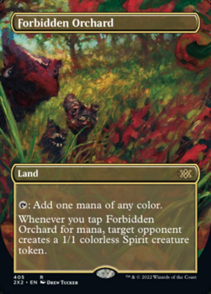 Forbidden Orchard (Borderless Alternate Art) [Double Masters 2022] | Dragon's Lair Comics and Fantasy Houston TX