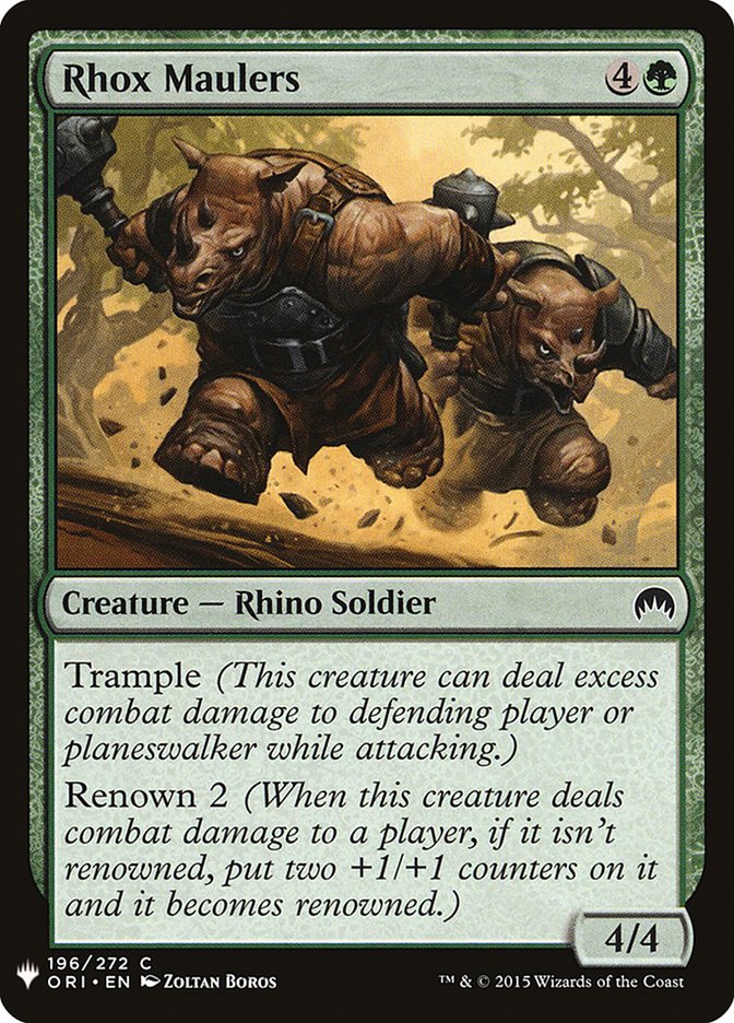 Rhox Maulers [Mystery Booster] | Dragon's Lair Comics and Fantasy Houston TX