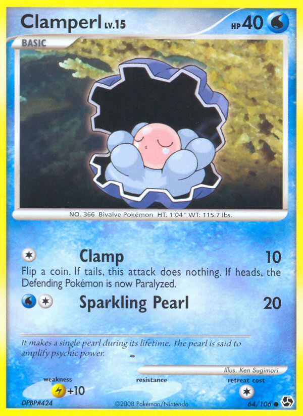 Clamperl (64/106) [Diamond & Pearl: Great Encounters] | Dragon's Lair Comics and Fantasy Houston TX