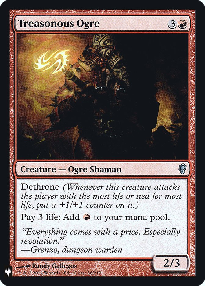 Treasonous Ogre [Mystery Booster] | Dragon's Lair Comics and Fantasy Houston TX