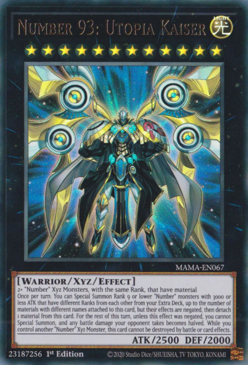 Number 93: Utopia Kaiser [MAMA-EN067] Ultra Rare | Dragon's Lair Comics and Fantasy Houston TX