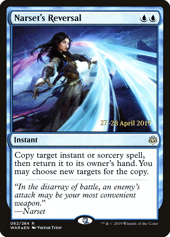 Narset's Reversal [War of the Spark Prerelease Promos] | Dragon's Lair Comics and Fantasy Houston TX
