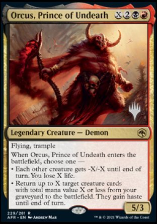 Orcus, Prince of Undeath (Promo Pack) [Dungeons & Dragons: Adventures in the Forgotten Realms Promos] | Dragon's Lair Comics and Fantasy Houston TX