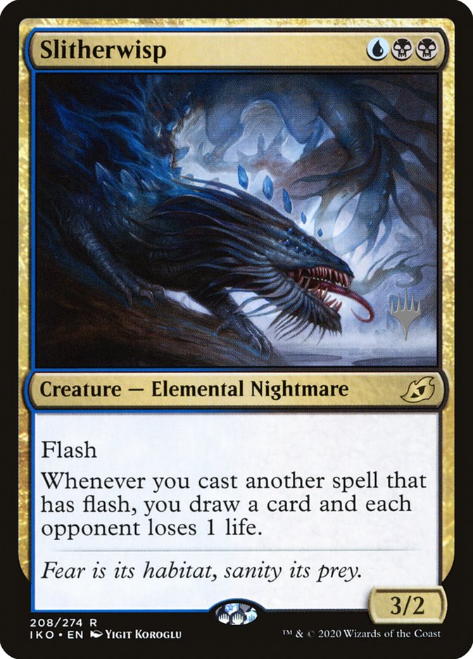 Slitherwisp (Promo Pack) [Ikoria: Lair of Behemoths Promos] | Dragon's Lair Comics and Fantasy Houston TX