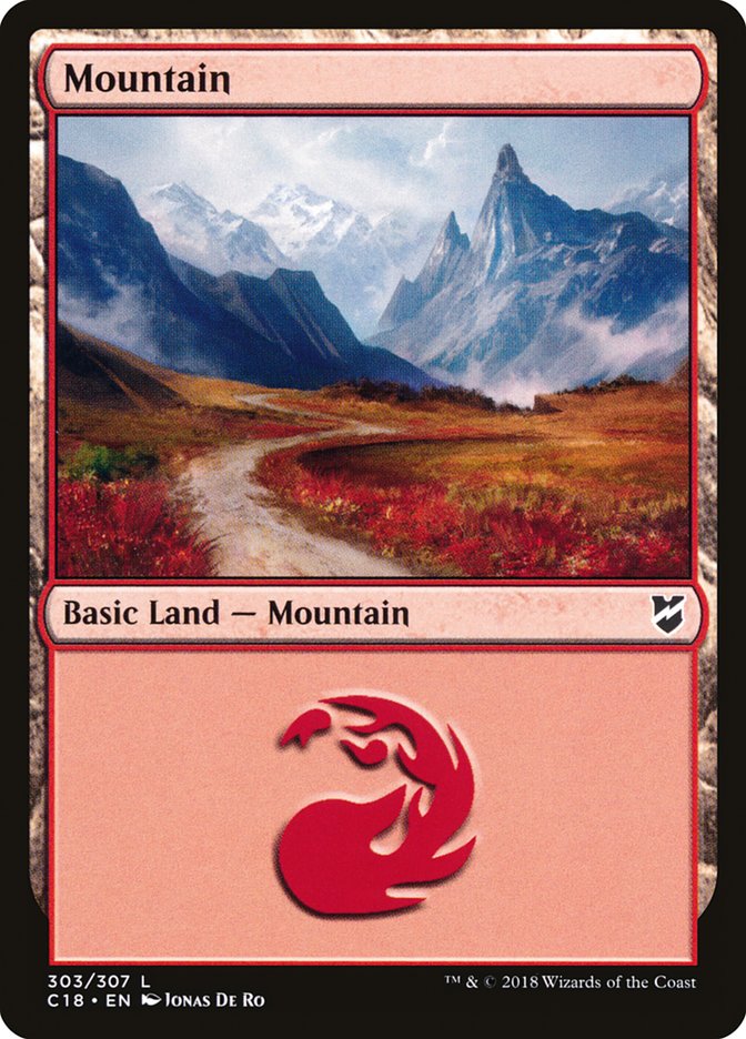 Mountain (303) [Commander 2018] | Dragon's Lair Comics and Fantasy Houston TX