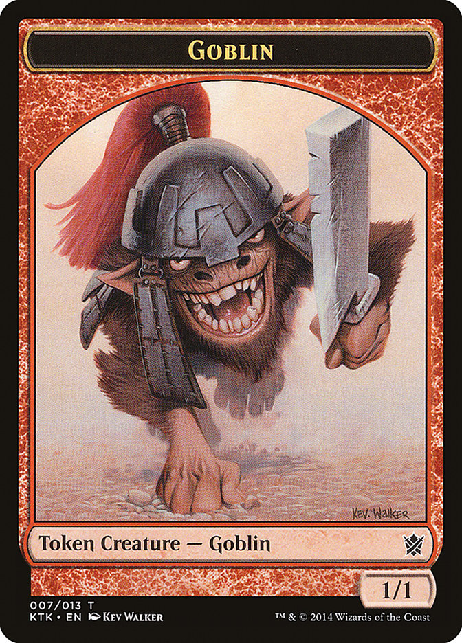 Goblin Token [Khans of Tarkir Tokens] | Dragon's Lair Comics and Fantasy Houston TX