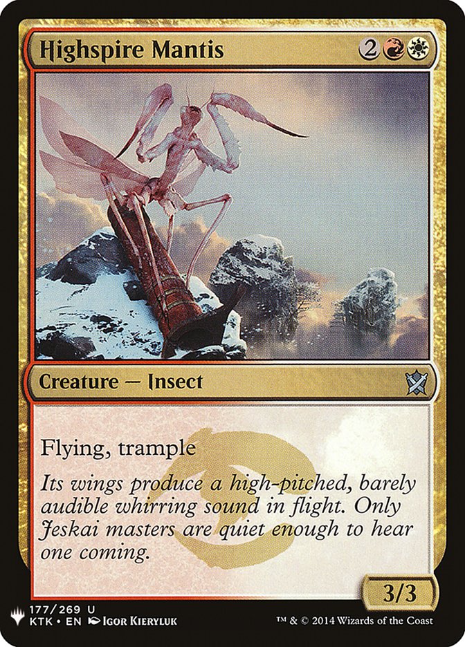 Highspire Mantis [Mystery Booster] | Dragon's Lair Comics and Fantasy Houston TX