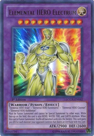 Elemental HERO Electrum [LCGX-EN052] Ultra Rare | Dragon's Lair Comics and Fantasy Houston TX