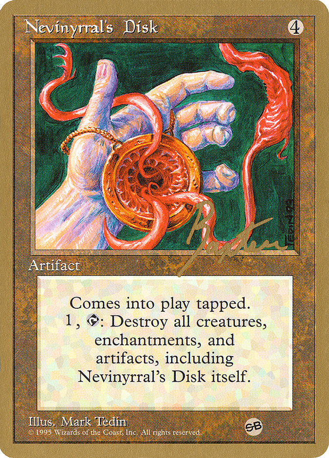 Nevinyrral's Disk (George Baxter) (SB) [Pro Tour Collector Set] | Dragon's Lair Comics and Fantasy Houston TX